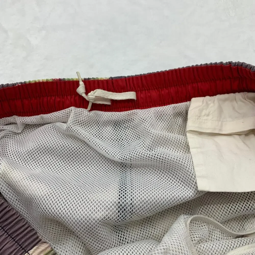 Vintage Polo Sport Mens XXL Purple Floral Swim Trunks Lined 2X Bottoms Shorts